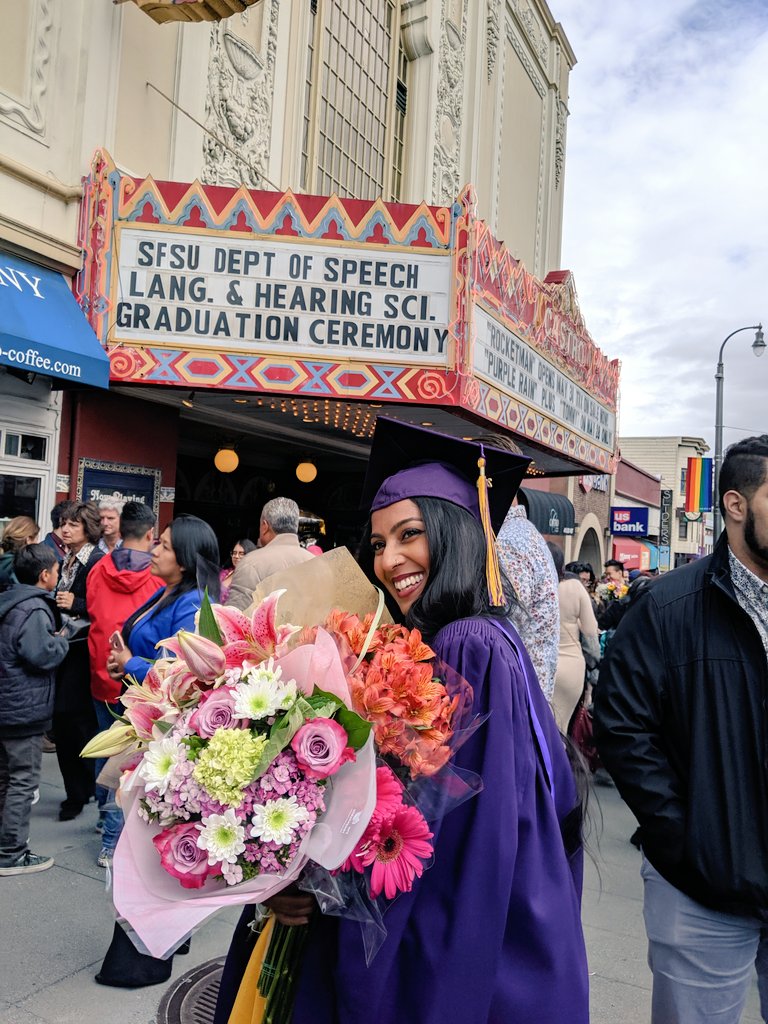 jesarshah's tweet photo. My beautiful sister graduated with a master's in speech pathology and I couldn't be MORE EXCITED AND PROUD 🎉🎉🎉🎉❤️❤️❤️❤️ https://t.co/pVvc4FQC0B