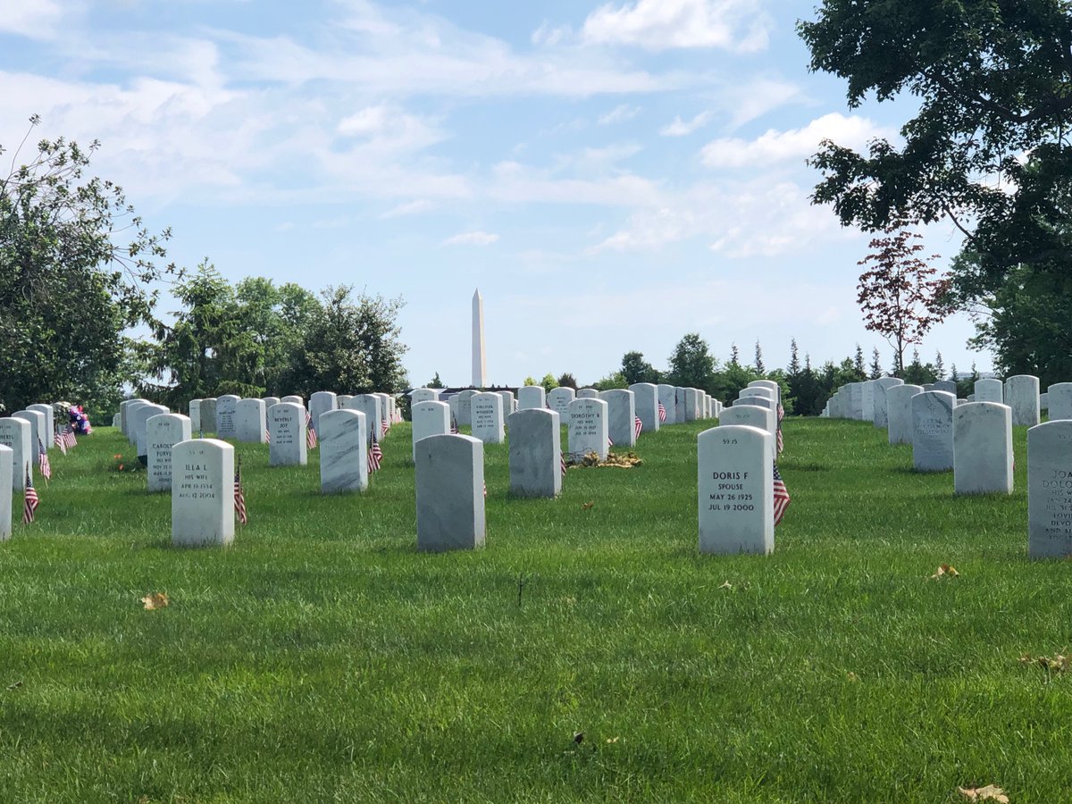 Since this received some attention, I'd like to share my Memorial Day with you.Reconnecting with old friends and colleagues, both living and dead, is good for the soul.Most of those at  @ArlingtonNatl Cemetery lost in recent years are in Section 60.￼￼We'll start there.