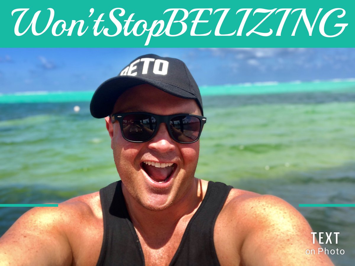 chidgey's tweet photo. Celebrating 36 in #Belize https://t.co/qy9U1731d2