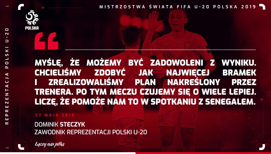 LaczyNasPilka's tweet photo. Co po meczu #POLTAH powiedział strzelec dwóch goli - Dominik Steczyk? 🤔🇵🇱
Na naszej stronie możecie przeczytać wypowiedzi reprezentanta Polski U-20. 📲
więcej 👉 https://t.co/xoVw0PyHeS https://t.co/zHSHHBases