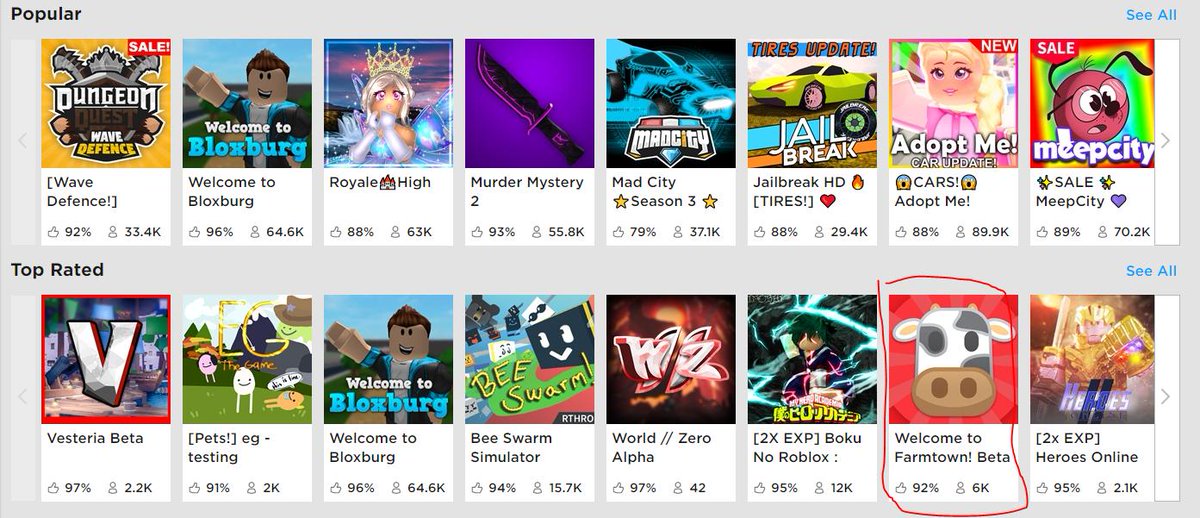 Mr Smellyman On Twitter Welcome To Farmtown Is Now Officially On The Front Page Of Roblox Thanks To Everyone Who Played - may 2019 roblox games