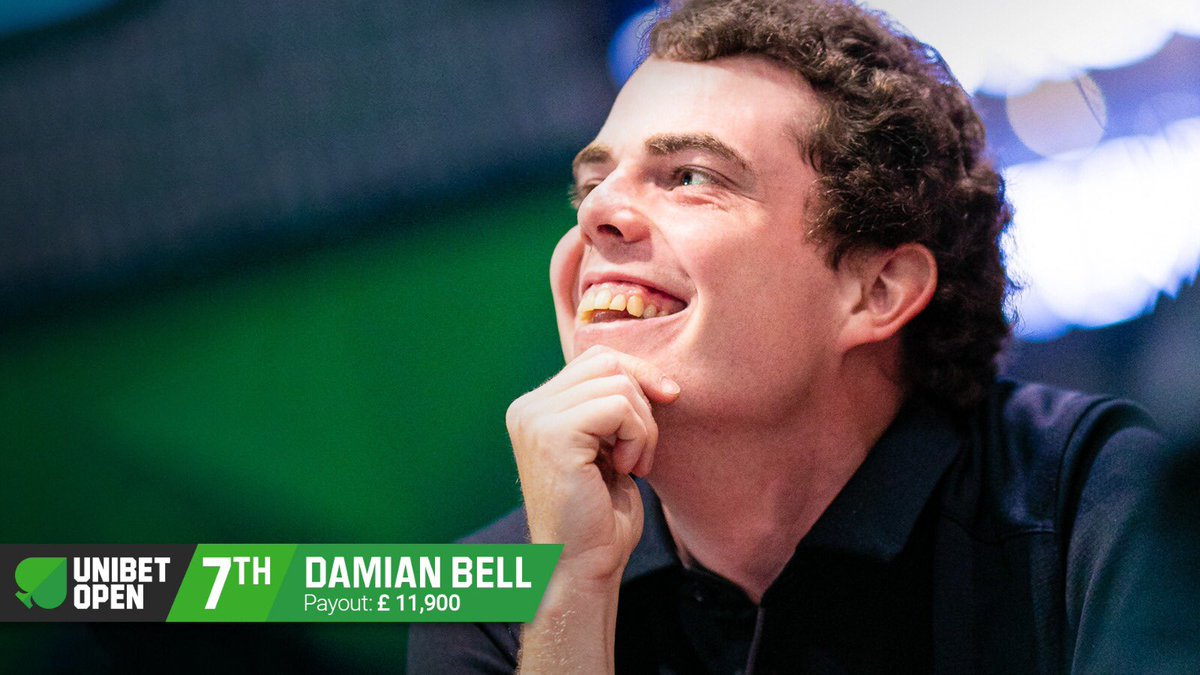 unibetopen's tweet image. High roller winner Damian Bell bows out of the Main Event FT in 7th place. #UOLondon #UnibetOpenLondon #ShuffleUpAndTea