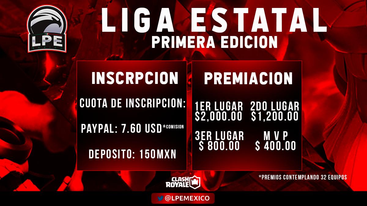 #AnunciosLPE

De manera oficial anunciamos nuestra liga de Estados, estaremos recibiendo las solicitudes de los Managers / Capitanes para poder representar a cada Estado.

Cualquier duda y / o información estaremos atento a nuestro Twitter vía mensaje privado.

#LPEMexico