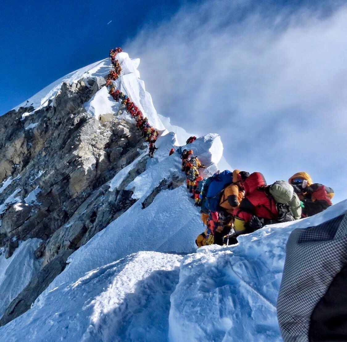 You may have seen this photo being splashed across news outlets. It’s the queue to the summit of Everest taken by <a href="/nimsdai/">Nirmal Purja MBE</a>. Barely anyone has credited him for the image let alone paid for it. <a href="/DailyMailUK/">Mail+</a> why don’t you contemplate sponsoring him