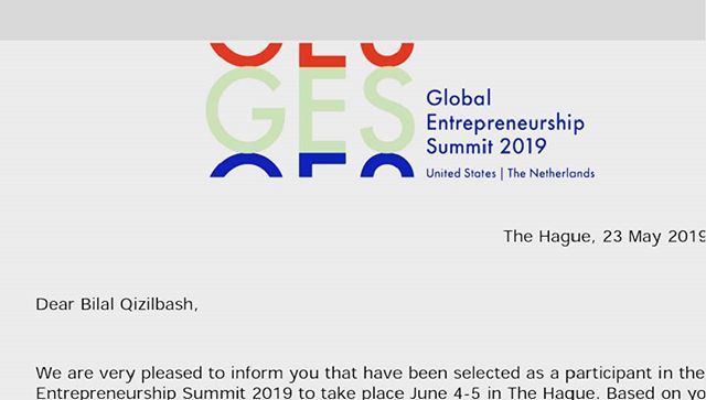 BilalQizilbash's tweet photo. Big announcement:

Out of the entire USA, 200 of the most innovative companies get represent the US at the Global Entrepreneurship Summit, this year taking place in the Netherlands. 
We are one of those companies! I am honoured our government felt we wou… https://t.co/0s9NILepNd https://t.co/vozpuUm4fl