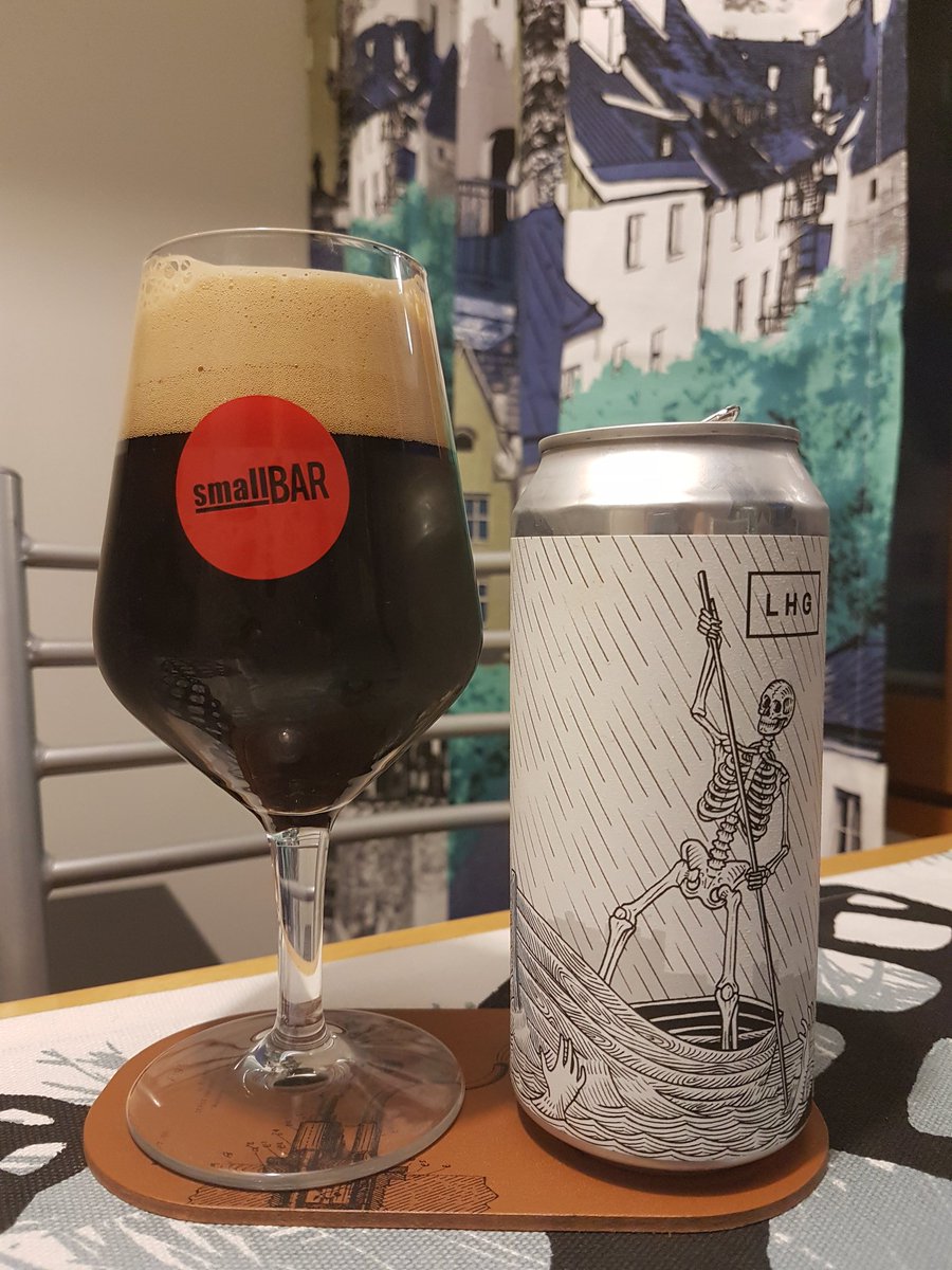 Next up is this lovely milk stout! <a href="/LHGBrewingco/">Left Handed Giant</a> Deeper Water, brewed with vanilla and cacao nibs. #craftbeer