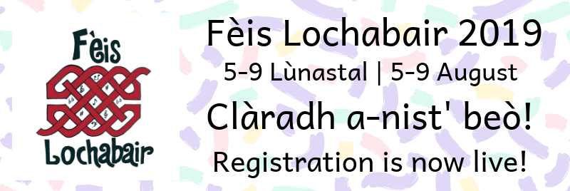 Fèis Lochabair (@feislochabair) on Twitter photo Tha clàradh a-nist’ BEÒ! | Registration is now LIVE!
0-2 | feislochabair.wufoo.com/forms/sya1guv1…
2-3 | feislochabair.wufoo.com/forms/q1vs7pn5…
Sgoil-Àraich | feislochabair.wufoo.com/forms/rwl9u5r0…
P1 & 2 | feislochabair.wufoo.com/forms/m1uu7ymm…
P3+ | feislochabair.wufoo.com/forms/zb4ciqh1…
Fios | Info: feislochabair@gmail.com
<a href="/fngaidheal/">Fèisean nan Gàidheal</a> Tha clàradh a-nist’ BEÒ! | Registration is now LIVE!
0-2 | feislochabair.wufoo.com/forms/sya1guv1…
2-3 | feislochabair.wufoo.com/forms/q1vs7pn5…
Sgoil-Àraich | feislochabair.wufoo.com/forms/rwl9u5r0…
P1 & 2 | feislochabair.wufoo.com/forms/m1uu7ymm…
P3+ | feislochabair.wufoo.com/forms/zb4ciqh1…
Fios | Info: feislochabair@gmail.com
<a href="/fngaidheal/">Fèisean nan Gàidheal</a>