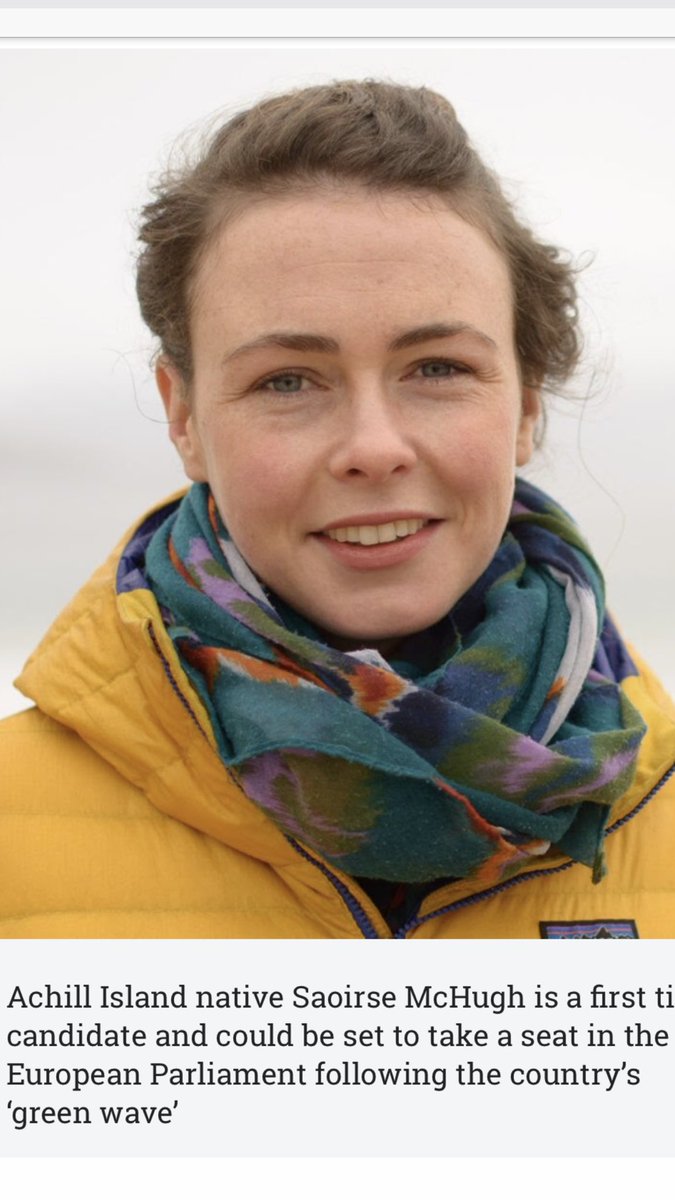 MBradleyAchill's tweet photo. Come on Saoirse McHugh for MEP, we need strong and brave, leadership to put the Green agenda front and centre! https://t.co/DUkeZBC1Ui