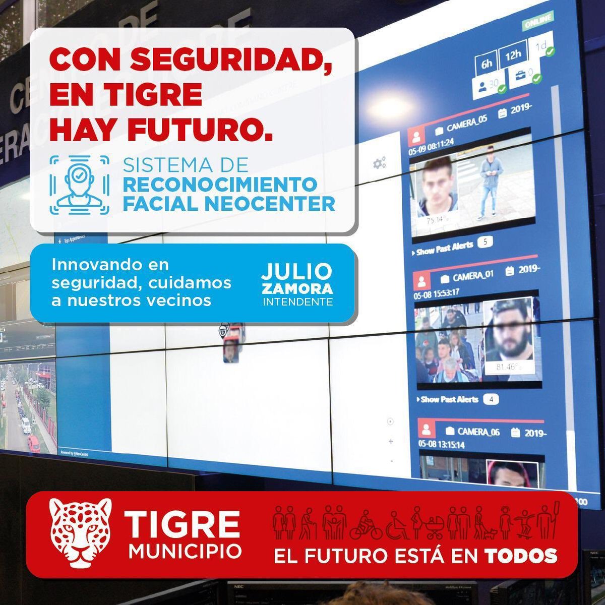 LuisJerez96's tweet photo. 📍El Sistema de Reconocimiento Facial #NeoCenter desarrollado x @NECArgentina es un software 💻 con alto nivel de precisión que permite la búsqueda e identificación de 👥 con antecedentes penales ó extraviadas, a traves de cámaras 🎥 estratégicamente ubicadas
#ElFuturoEstaEnTodos https://t.co/iczPqV36At