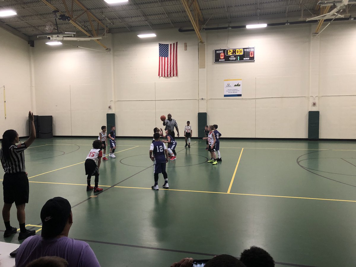 Tip-off of 3rd Grade Kings Island Memorial Madness Championship game vs. Dayton Metro