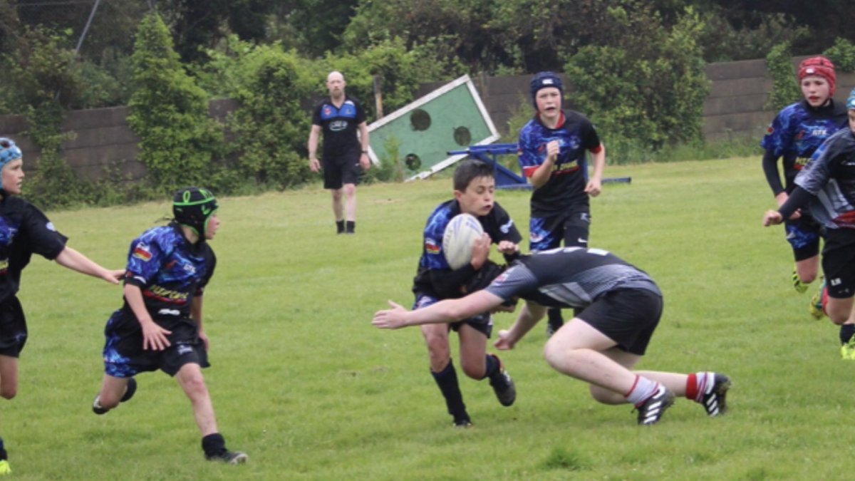 My first Sunday morning watching my boy play for <a href="/CardiffRL/">Cardiff Rugby League</a> and he loved it! Great mixture of boys from various M&amp;J’s Clubs in <a href="/DistrictBGMG/">District B GMG</a>. Thanks <a href="/CustardCreamie/">Shaun Gustard</a> he’s hooked 😂<a href="/HELENPRANGLEY/">Helen Prangley</a>