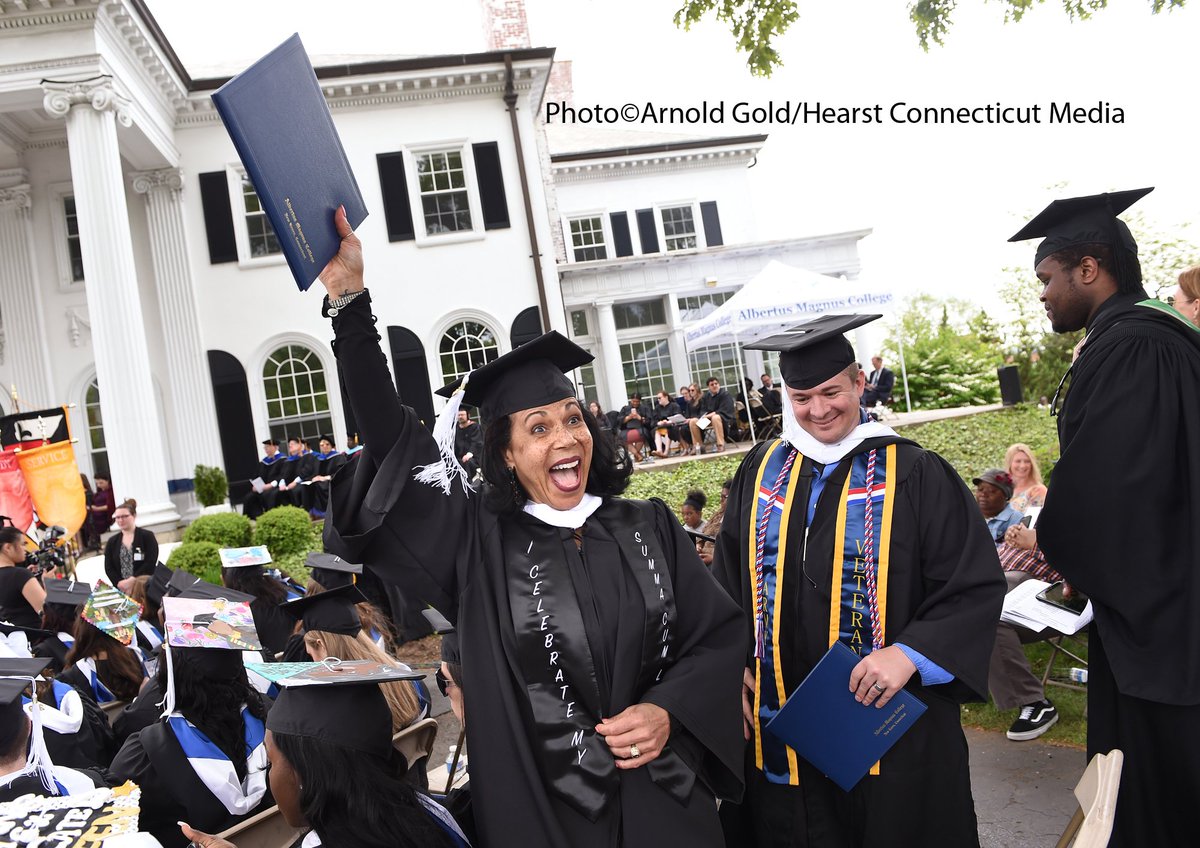 Commencement recap from the week - Albertus Magnus College commencment in #nhv #albertusmagnus more photos @ bit.ly/30KeMQ1  Local news @ newhavenregister.com
