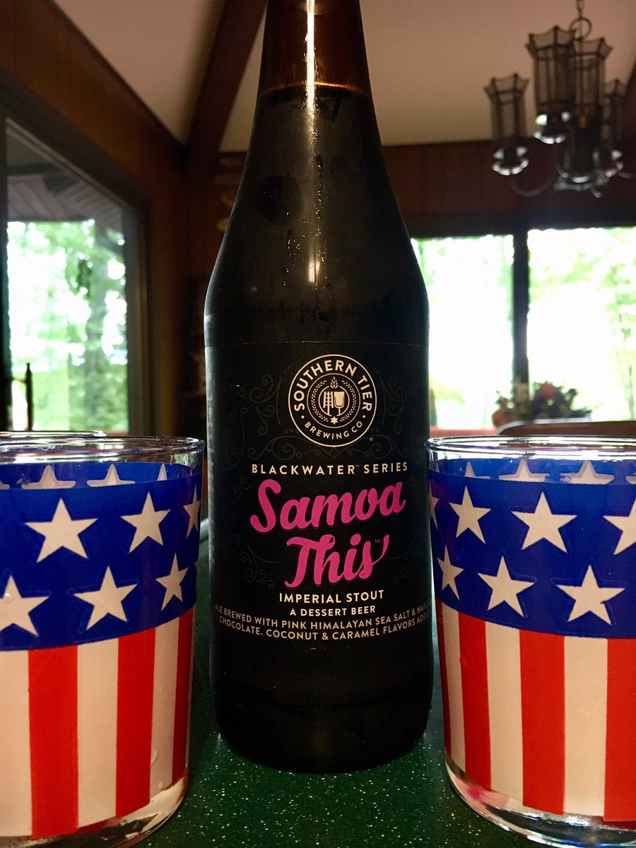 dmcaputo's tweet photo. Cheers! ๐บ๐ธ ๐ป ๐บ๐ธ
#Beer #Beers #BeersofTwitter #Untappd #Craftbeer #SouthernTier #Beerme #SamoaThis #ImperialStout #Stout #MemorialDayWeekend https://t.co/MQ4jclRiUo