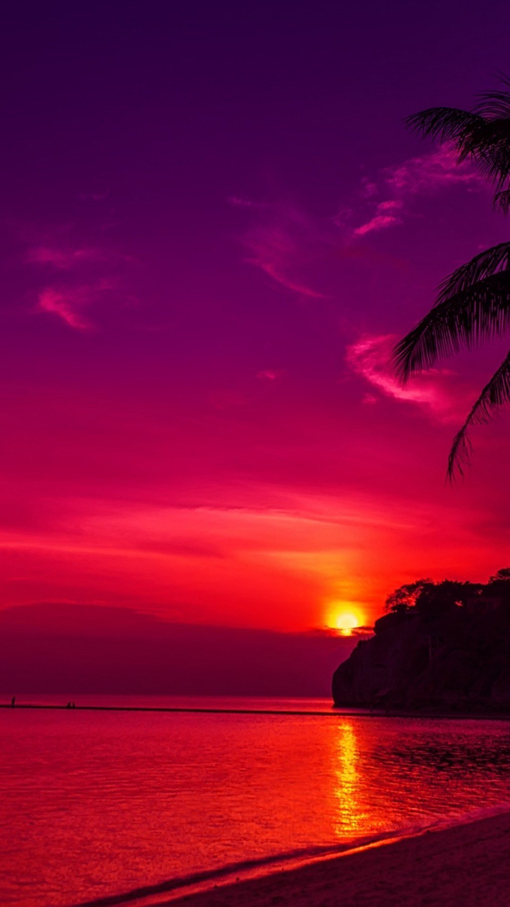 Ocean Sunset Wallpaper  iPhone Android  Desktop Backgrounds