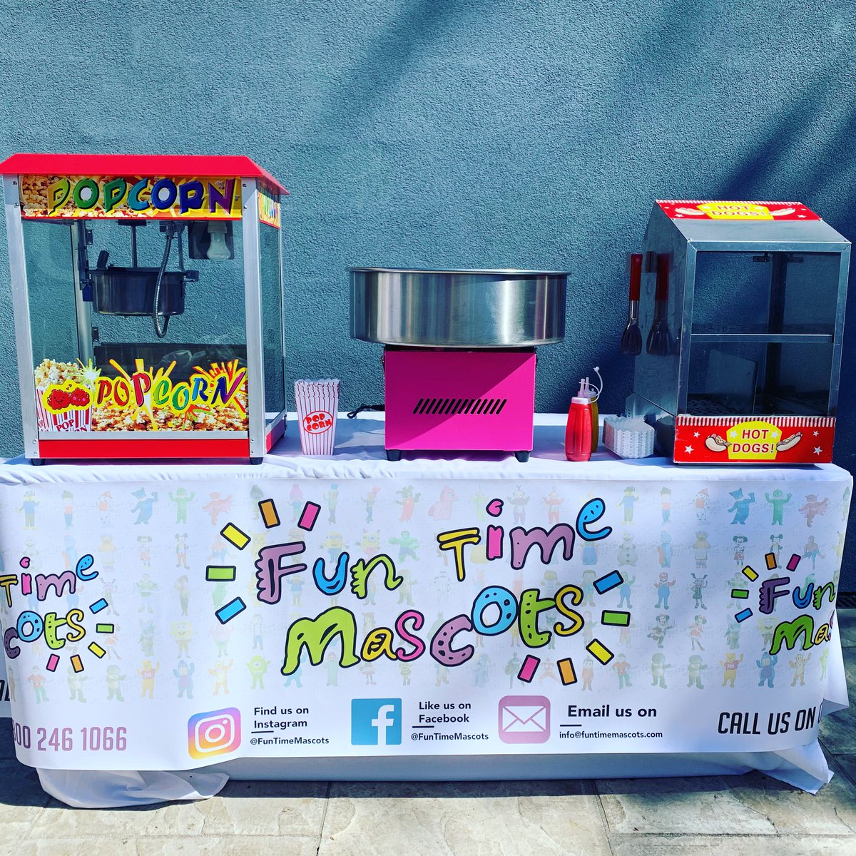 Looking for something to make your party extra special? Why not book our Popcorn, Hotdog &amp; Candy Floss machines?