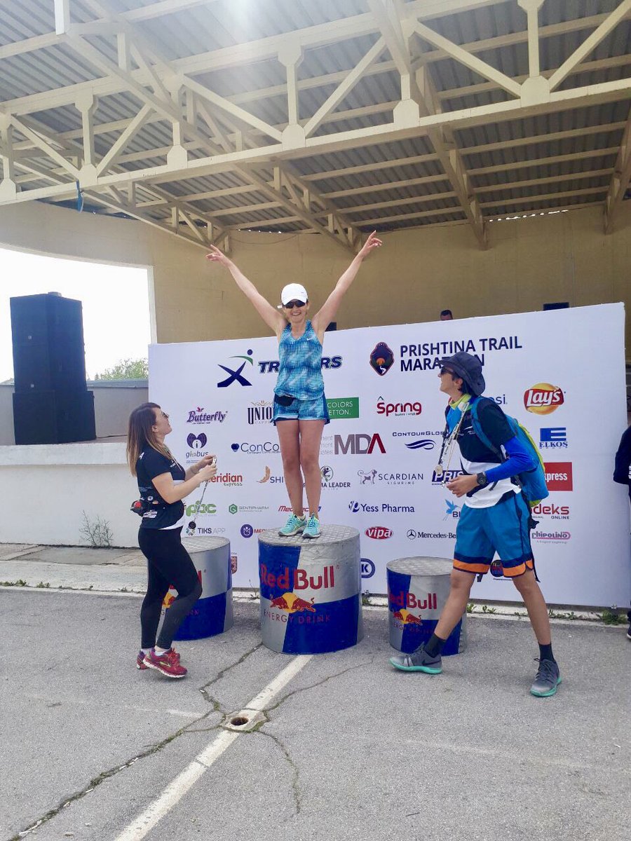 mimozakusari's tweet photo. Officially a #trailmarathonFinisher Today in #Prishtina first ever #trailmarathon was organised by #Xtrailers and I was happy to challenge and overcome this challenge together with @benlila #runningmotivation #runningMama https://t.co/py5ROWueDY