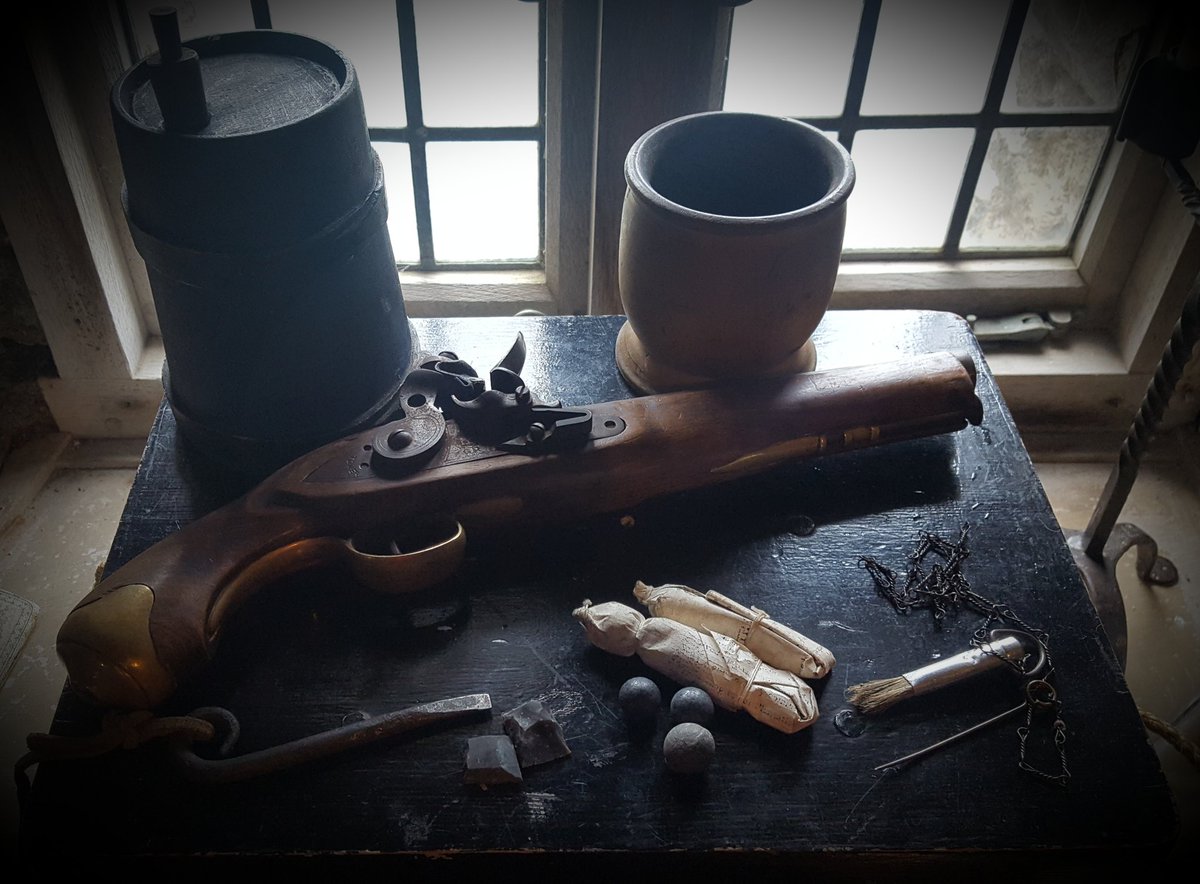 TimeCapsuleEd's tweet photo. So five days of pirate mayhem left at #Dartmouthcastle Come and dispel some pirate myths with us this week. #pirateslife #piratewriting #blackpowder #flintlocks #ilovemyjob https://t.co/d7d7t6j1MZ