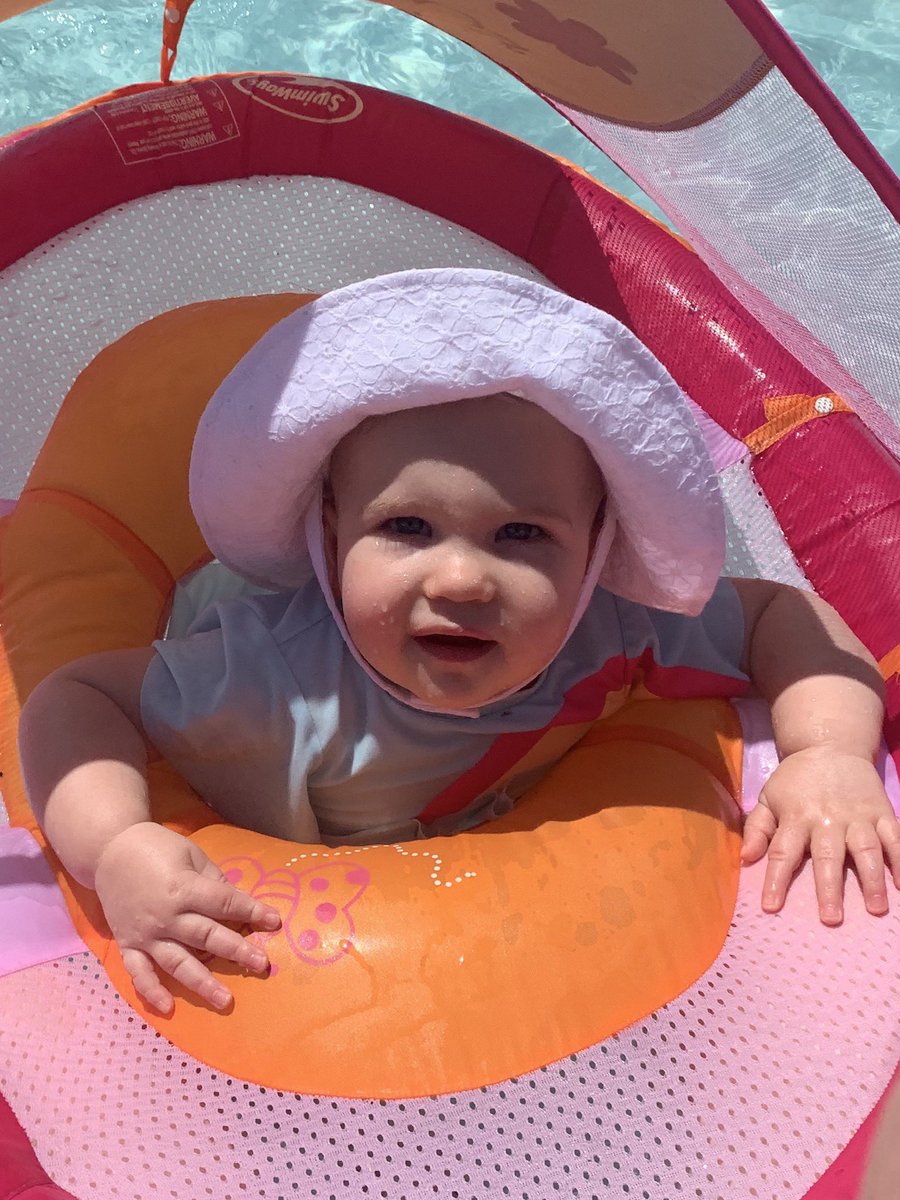My little pool baby! #AlmostSummerTime #MyGirls