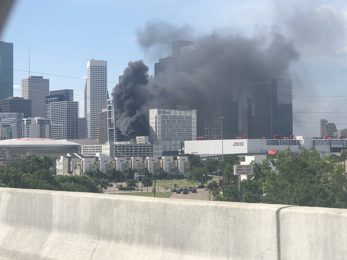 Joshua On Twitter Fire In Downtown Houston The Hilton