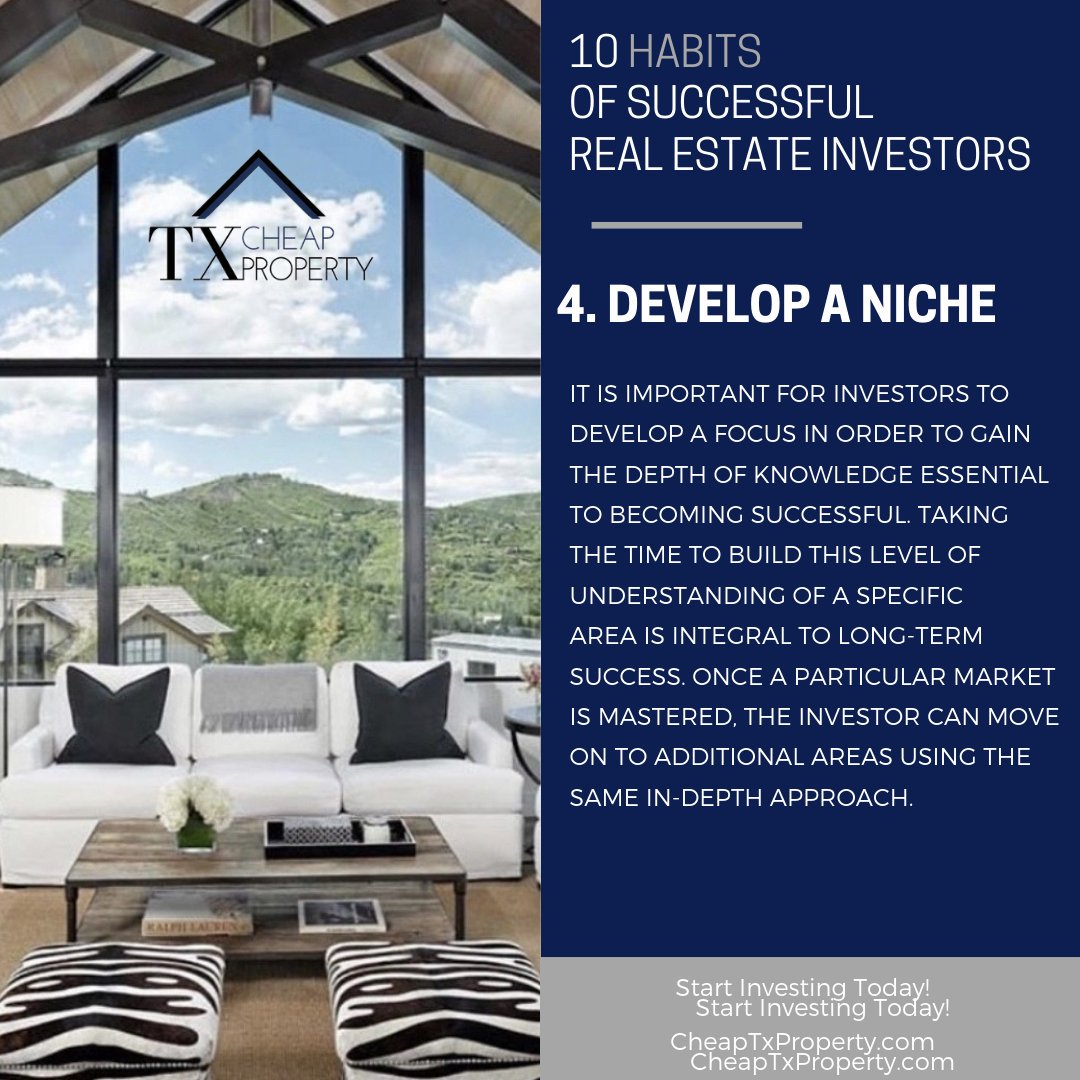 TXInvestmentPro's tweet image. 10 Habits of Successful Real Estate Investors! 🏠 📈
•
#RealEstateInvesting #TexasRealEstate #RealEstate