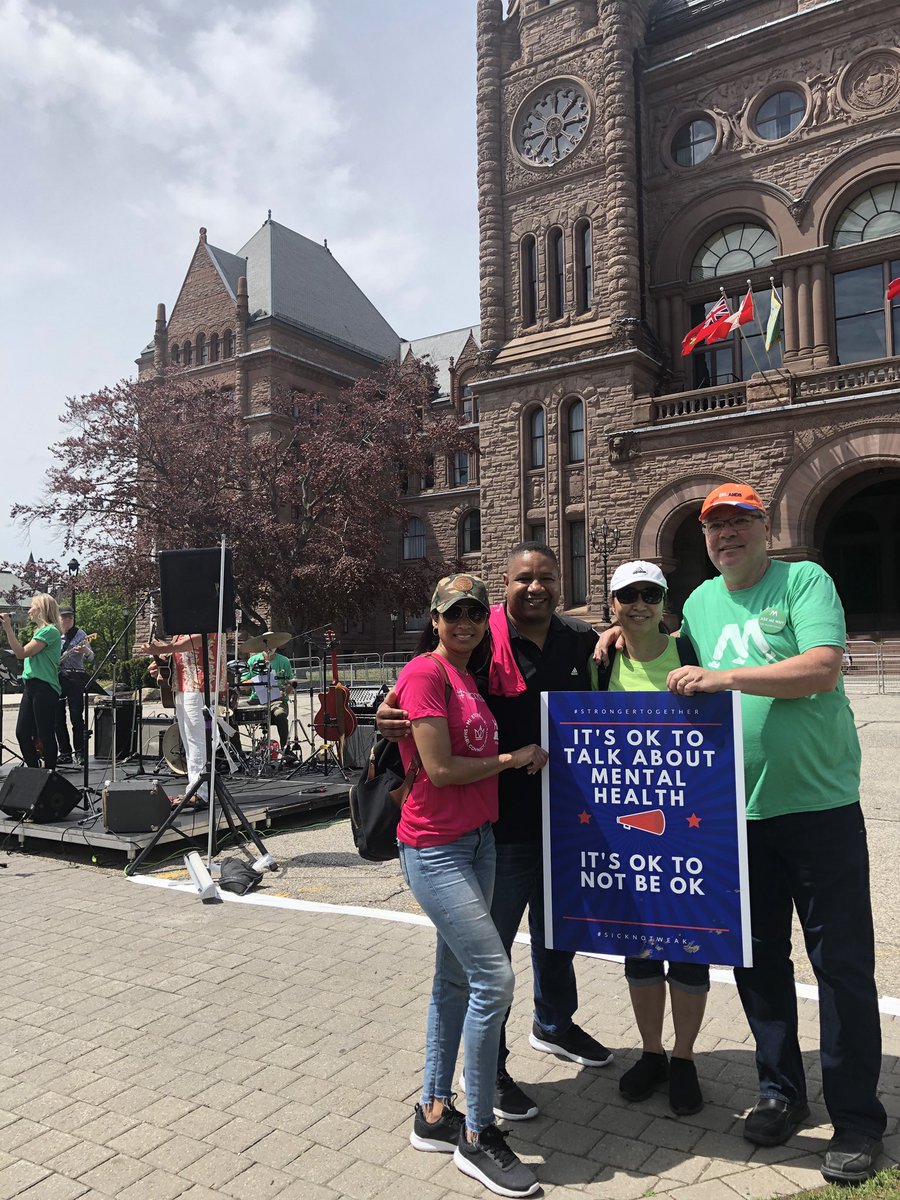 TehaniMott's tweet photo. 1 in 5 (that’s reported) suffer from #mentalillness. It’s time we talk about. It’s time we support it. It’s time we end the stigma. We are #StrongerTogether #MFMHTO #MentalHealth https://t.co/t8RIMXc5RY