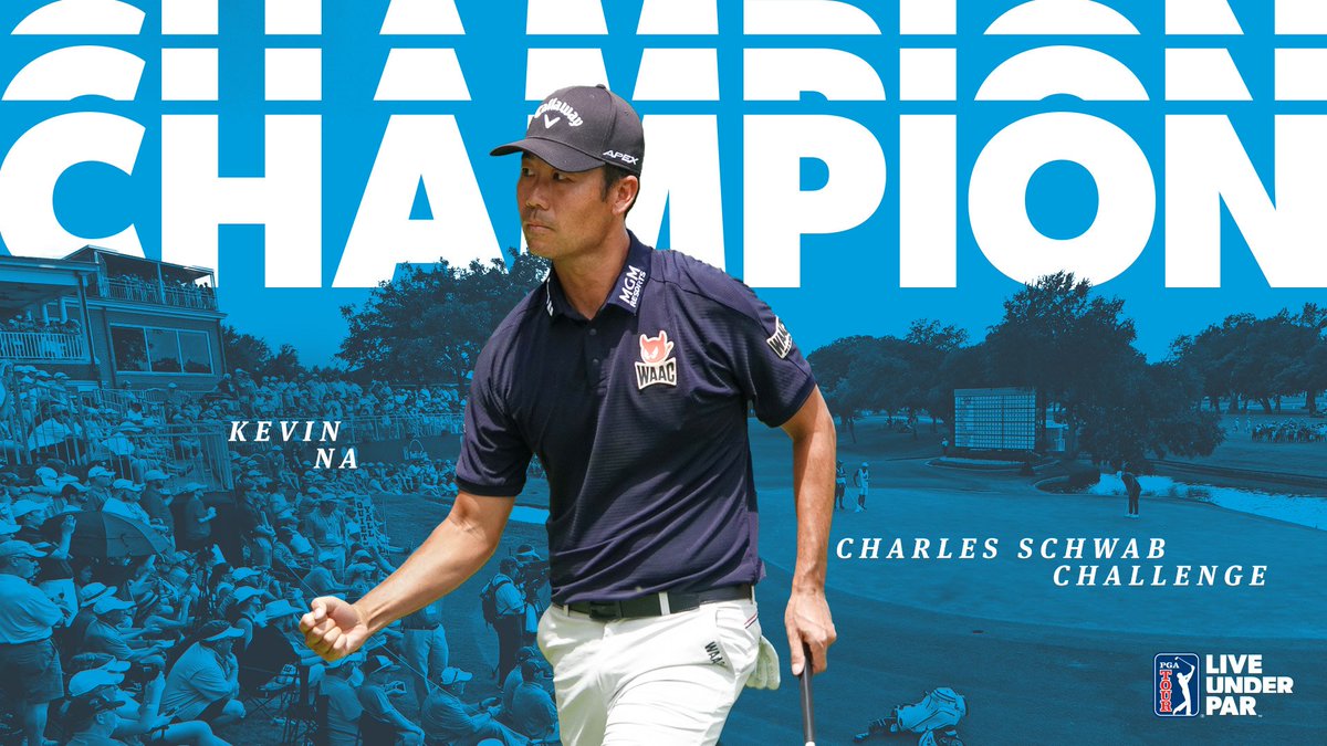 Walking away a winner. 🏆

Kevin Na has won the <a href="/CSChallengeFW/">Charles Schwab Challenge</a>!

It's his third PGA TOUR victory. 

#LiveUnderPar