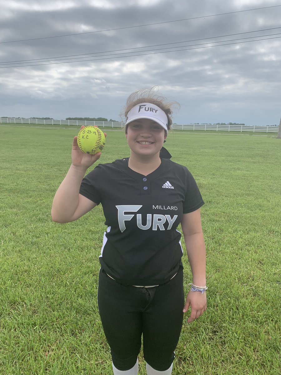 Millard_Fury's tweet photo. Fury Ray 16U went 6-1 during pool play this weekend at the @usasoftballkc Memorial Day Tournament. #1 seed heading into bracket play tomorrow. Sam with another dinger and Makayla with her first bomb ever! Good luck tomorrow ladies! https://t.co/Xf8uQgn71Z