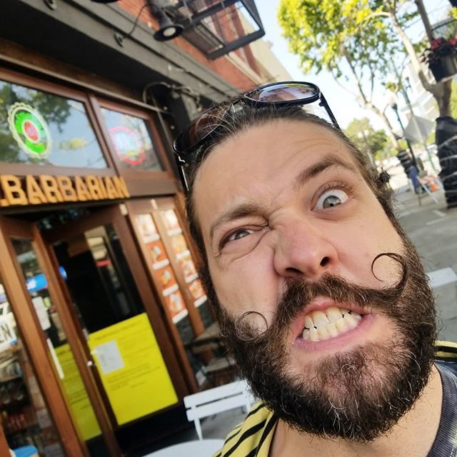 SDaynoART's tweet photo. My brother is the COOOLEST #art #artwork #silly #derp #derpface #barbarian #viking #moustache #facialhair #rageface #fury #berkeley #berkeleyart #berkeleyadventure #trippin #trippy #psychedelic #mandala #thirdeye #sacredgeometry #meditation #playing #goofball #portrait #draw… https://t.co/08onp5lctl
