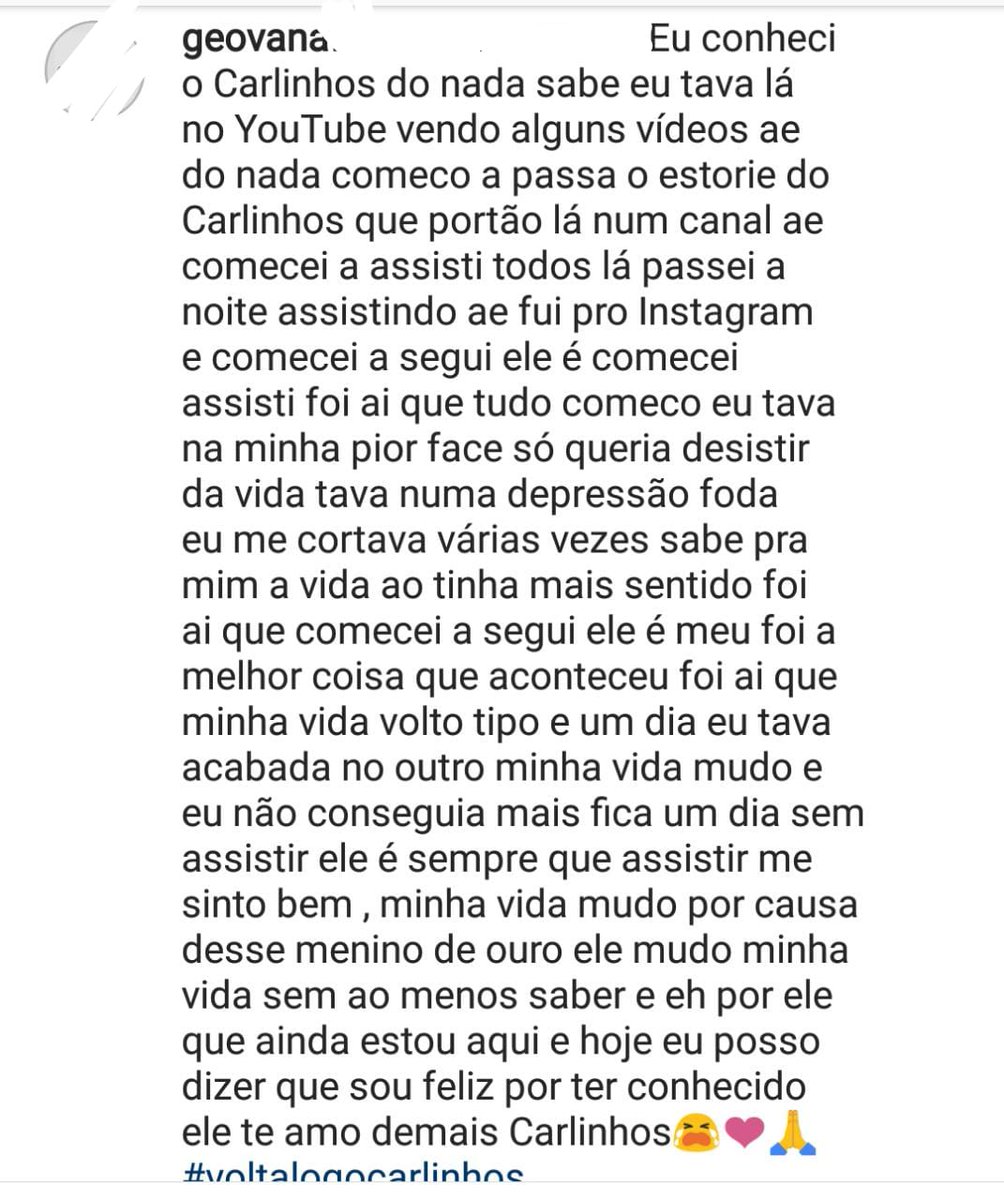 Nunes30Vivi's tweet photo. Pessoas que são ajudadas indiretamente...
#voltacarlu https://t.co/QYJH8CymSJ