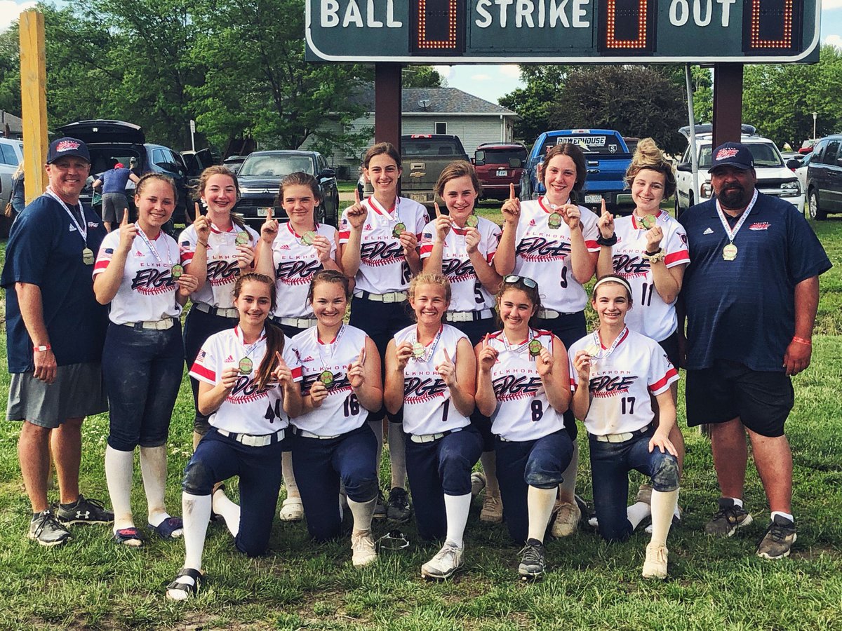 elkhorn_edge's tweet photo. Another great TEAM Victory where everyone contributed!!!
Champions of the 14U #WDSA Memorial Day Tournament. 🥎🥇 https://t.co/ttpNDw6fqr