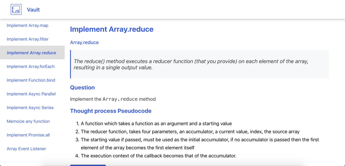 nitish24p's tweet photo. Made https://t.co/JcBY7dvWJb 🎉
It's a collection of tricky JS interview questions. Would love it if people contributed.
Made with #mdxjs and #CRA, has an inbuilt #vscode IDE.
#javasript #interview
https://t.co/Xqbd7mmmWK https://t.co/o1U7wSGi64