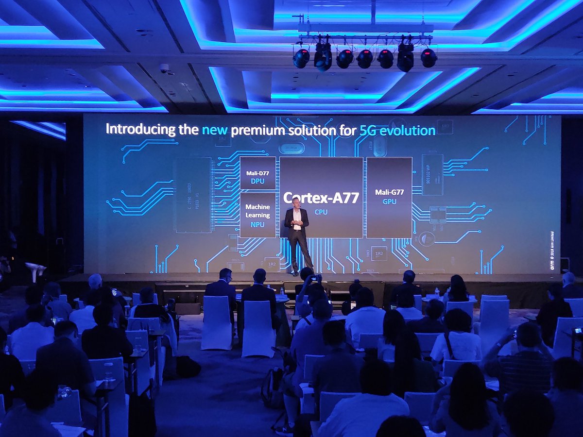 notebookitalia's tweet photo. ARM annuncia la sua nuova piattaforma per smartphone 5G ARM Cortex A77 Mali-G77 #arm #cortexa77 #Computex https://t.co/1ZuGivPuN8
