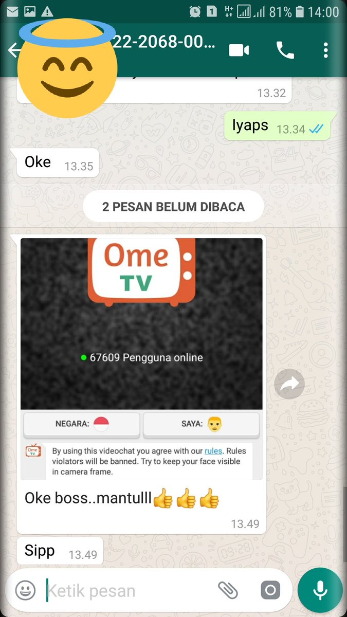 SpireMr's tweet photo. Yuk unbanned ome tv silahkan.
Harga murah meriah.
Wa. 08112590224
#ometv #camsurf #CewekSangek #crott https://t.co/dJSKvSxbfe