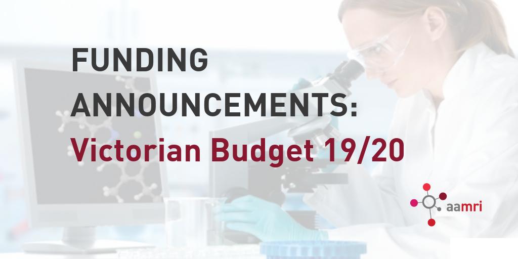 AAMRI (@aamri_aus) on Twitter photo Great news in the #VicBudget today with a funding boost of $116.5m for cutting-edge medical research. Incl <a href="/PeterMacCC/">Peter Mac Cancer Centre</a>'s Gamma Knife Service, @StVincentsMelb's Aikenhead Centre, <a href="/WEHI_research/">WEHI (Walter and Eliza Hall Institute)</a>'s drug discovery centre & <a href="/MCRI_for_kids/">Murdoch Children's Research Institute (MCRI)</a> Gen V initiative. More bit.ly/2YVm0iB Great news in the #VicBudget today with a funding boost of $116.5m for cutting-edge medical research. Incl <a href="/PeterMacCC/">Peter Mac Cancer Centre</a>'s Gamma Knife Service, @StVincentsMelb's Aikenhead Centre, <a href="/WEHI_research/">WEHI (Walter and Eliza Hall Institute)</a>'s drug discovery centre & <a href="/MCRI_for_kids/">Murdoch Children's Research Institute (MCRI)</a> Gen V initiative. More bit.ly/2YVm0iB