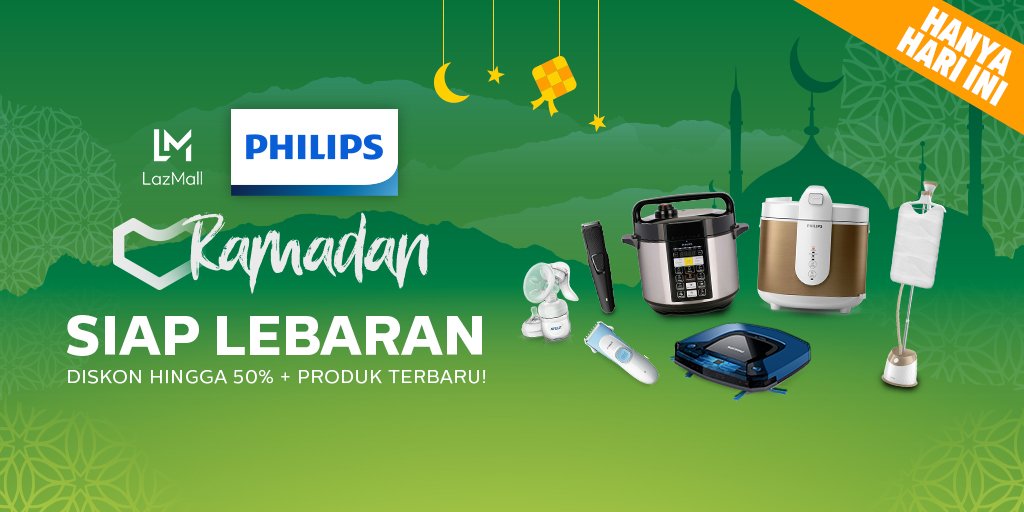 Sudah dapat THR? Saatnya siapkan kebutuhan lebaran kamu dengan inovasi produk Philips. Dapatkan diskon hingga 50% + exclusive launch Philips SmartPro Easy Robot Vacuum solusi hidup lebih ringan tanpa beban ditinggal mbak mudik. cek promonya disini bit.ly/BrandayPhilips