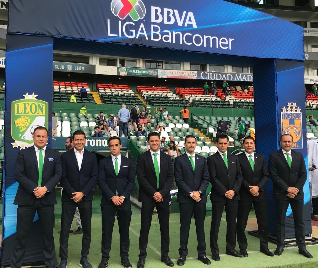 Cuerpo arbitral de la Final de Vuelta de la <a href="/LIGABancomerMX/">LIGA MX unofficial🚫</a> entre <a href="/clubleonfc/">Club León</a> vs. <a href="/TigresOficial/">Club Tigres 🐯</a>. #FMFporNuestroFútbol