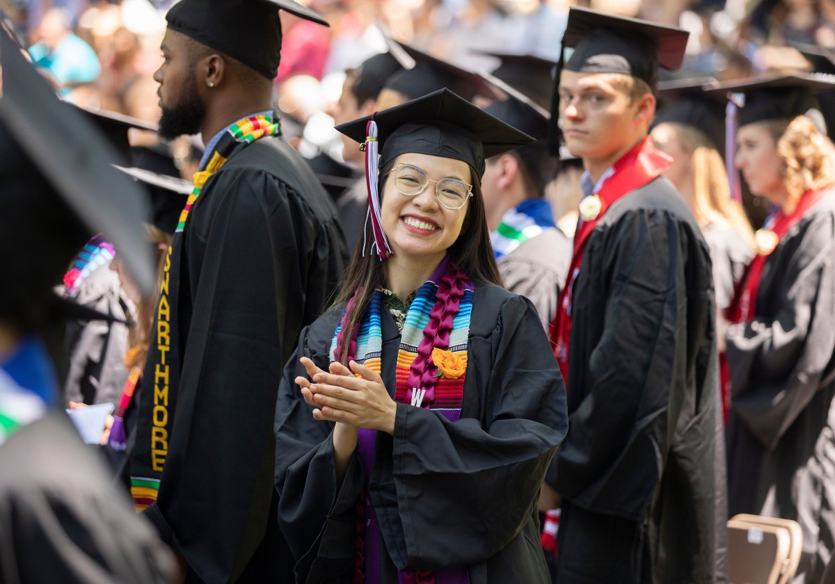 swarthmore's tweet photo. Scenes from the big day ๐ธ | #SwatGrad https://t.co/mZRD1gWSJa