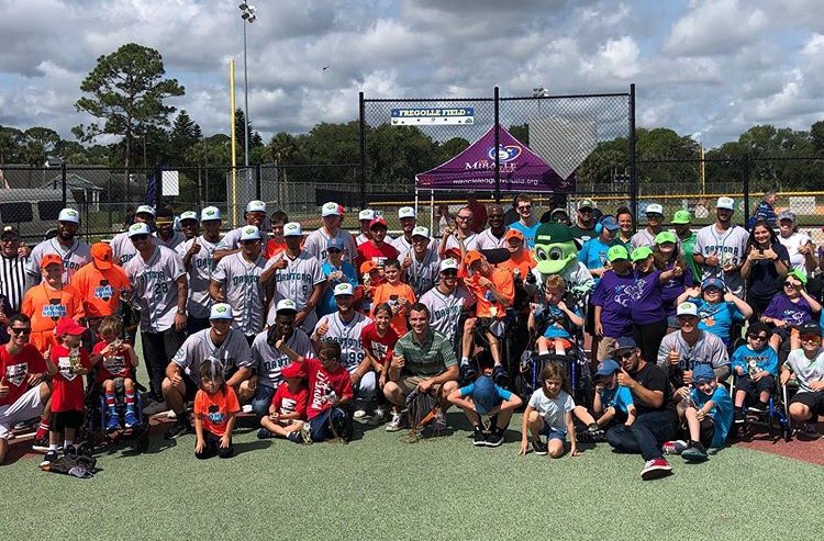 5/26/2019,  @daytonatortugas Memorial Day Celebration.Meet our friends with the Miracle League of Volusia County! A few weeks ago the Tugas joined MLVC for the final game of their spring season, and today they played together again at Jackie Robinson Ballpark!  #FacesOfTheJack