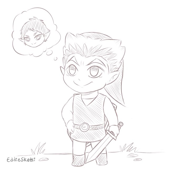 Wind Waker!Bokuto patron sketch request :) 