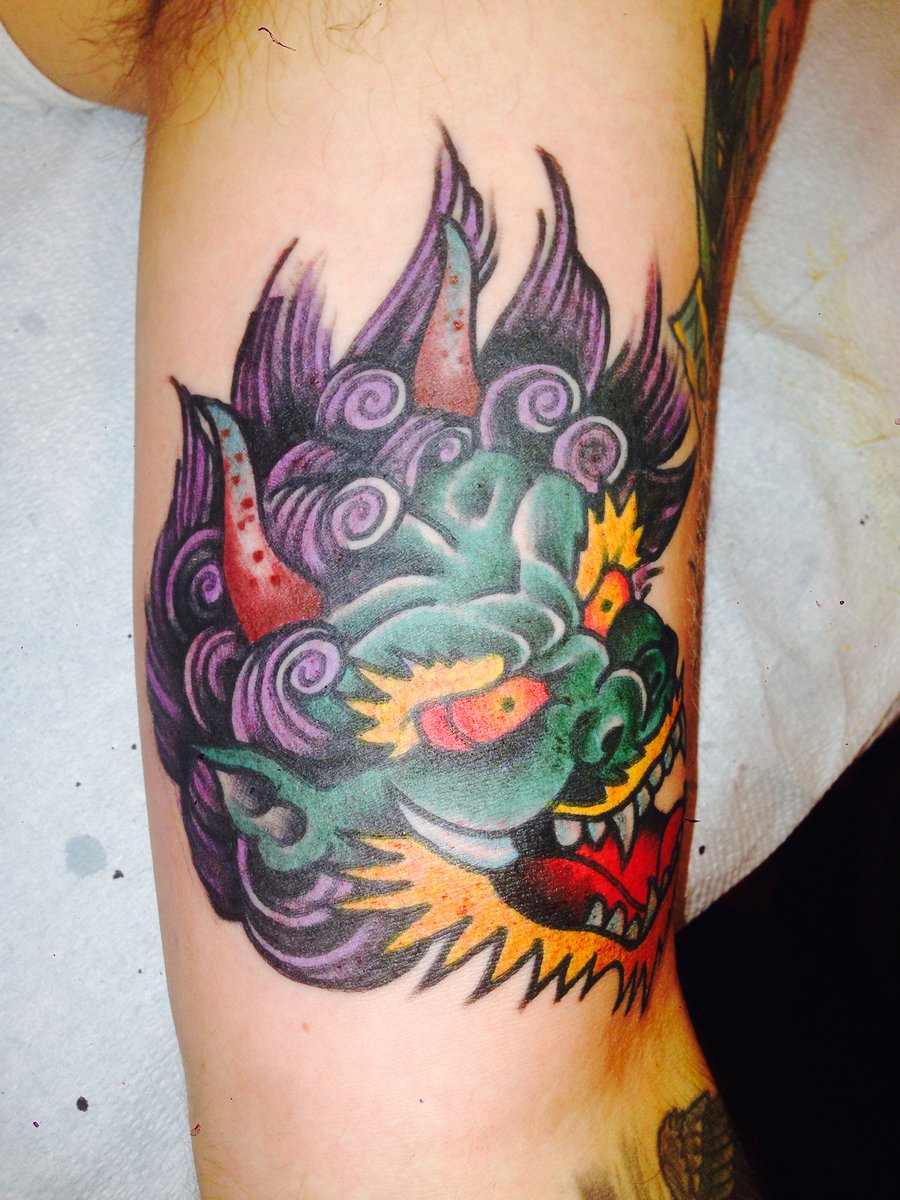 KellyKhamp's tweet photo. "My Oni via #Chad Koeplinger" #tattoos #ink #pics https://t.co/9ZJXa56x7M