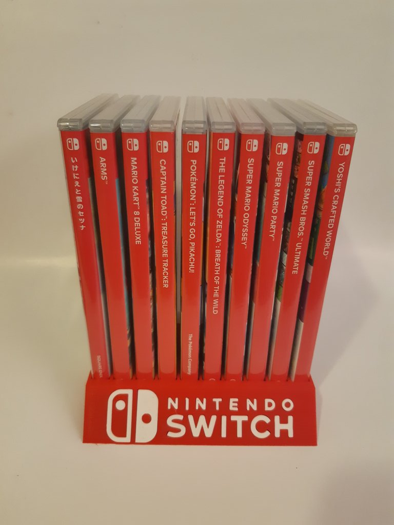 warpzonecanada's tweet photo. We have some more #NintendoSwitch #3Dprinted stands available.  They hold up to 10 games.   If your interested shoot us a message. https://t.co/3edLapGUis
