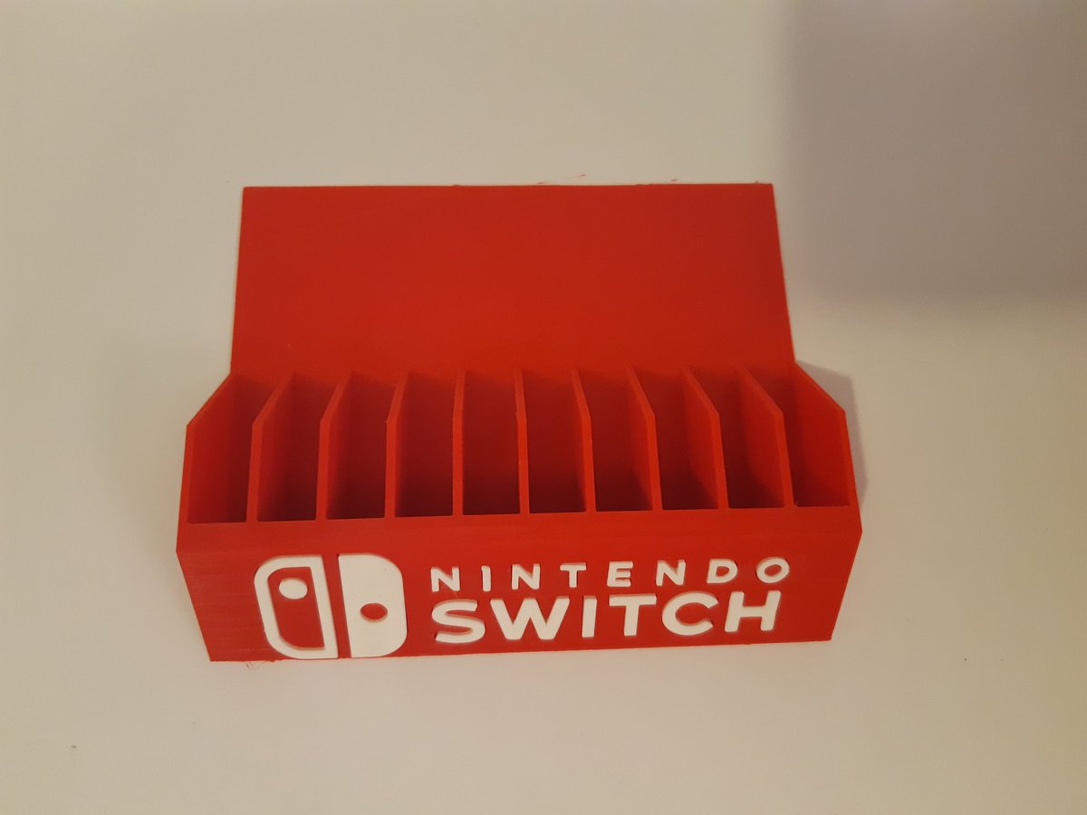 warpzonecanada's tweet photo. We have some more #NintendoSwitch #3Dprinted stands available.  They hold up to 10 games.   If your interested shoot us a message. https://t.co/3edLapGUis