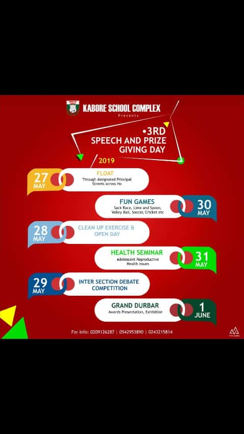 All past and present students of KABORE SCHOOL  come let's put our Alma mater where it belongs with the celebration