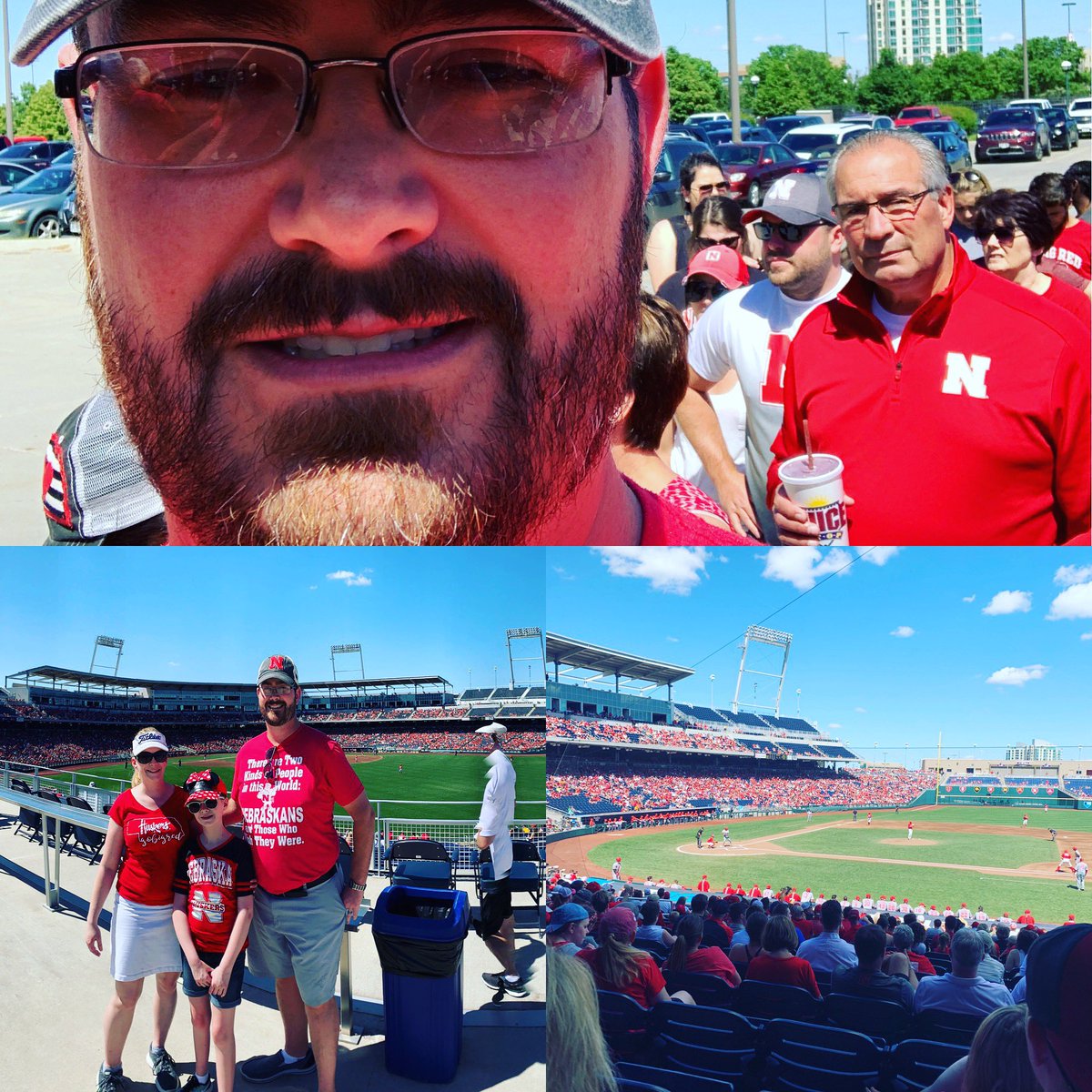 SethCampCRE's tweet photo. Look who we found at @Husker_Baseball @erinsorensen ? #HelloBill https://t.co/AKru2HUEmw