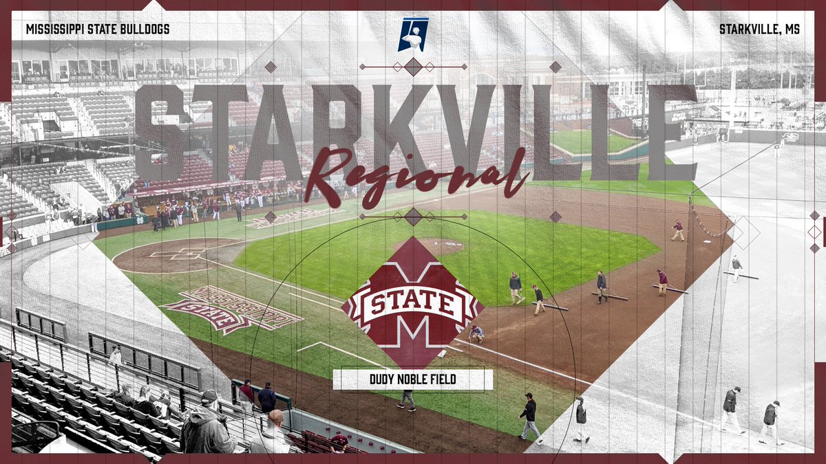 NCAABaseball's tweet photo. STARKVILLE REGIONAL

HOST: @HailStateBB

#RoadToOmaha https://t.co/5E0I5dJNi3