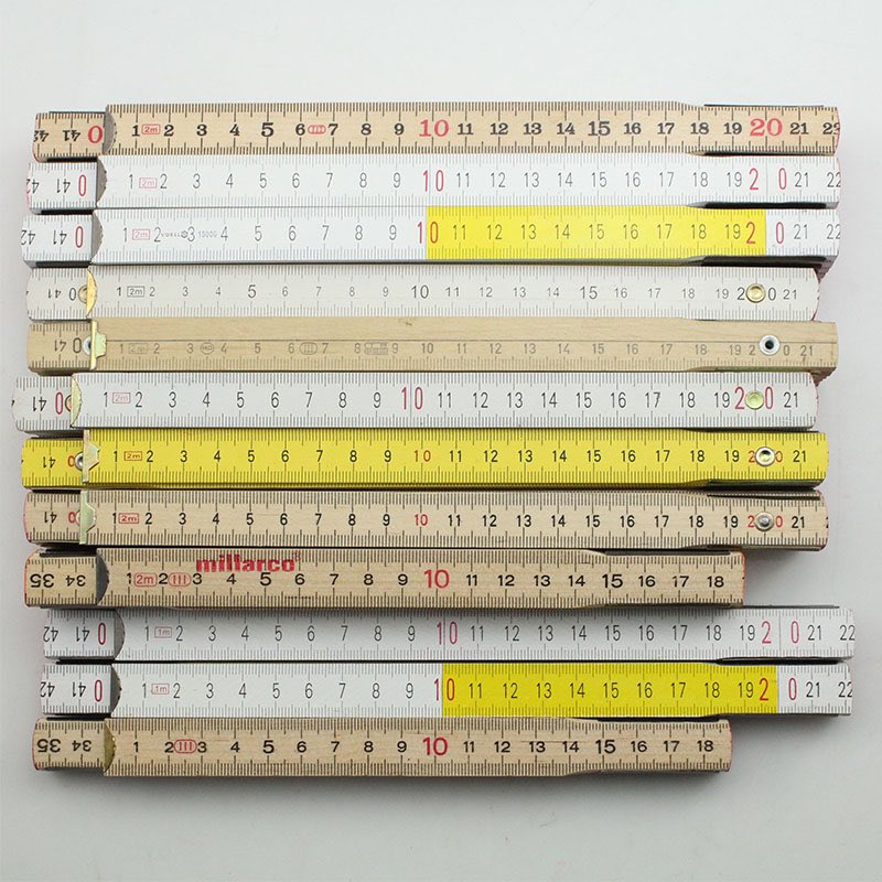 MetersTools's tweet image. Swedish style birth wood folding ruler 2 meters