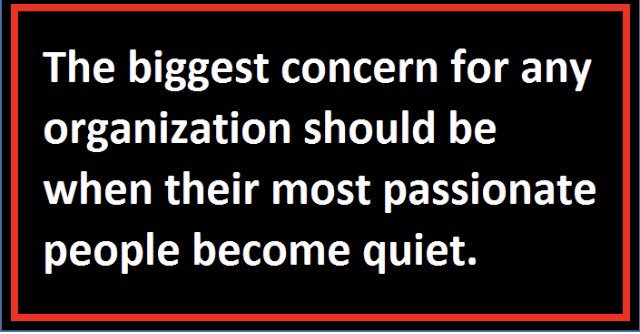 When team members stop speaking up &amp; no longer feel comfortable sharing their opinion, it’s time to revisit &amp; reset the core-principles of the established #culture.

via Bridget Hyacinth