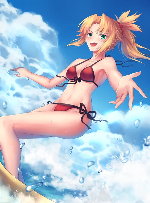 #気温が高いので気が早いが水着絵が見たい 