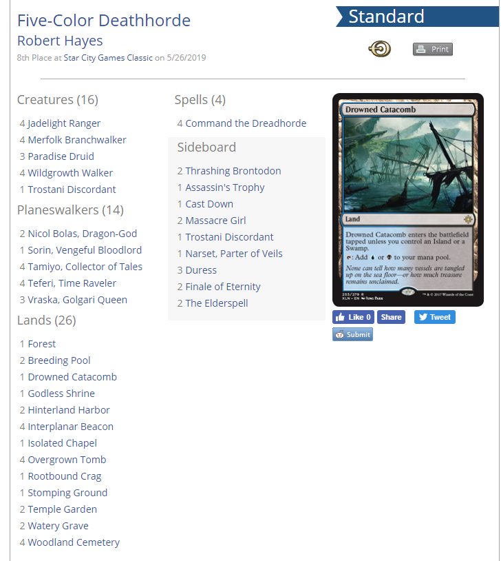 BasicSwamp_'s tweet photo. Took down the Louisville #SCGKY standard classic with 5c dreadhorde. Deck felt incredible all day. Partially inspired by @JimDavisMTG 4c list he posted on @ArenaDecklists but bolas > 5teferi https://t.co/LbbXoDulSC