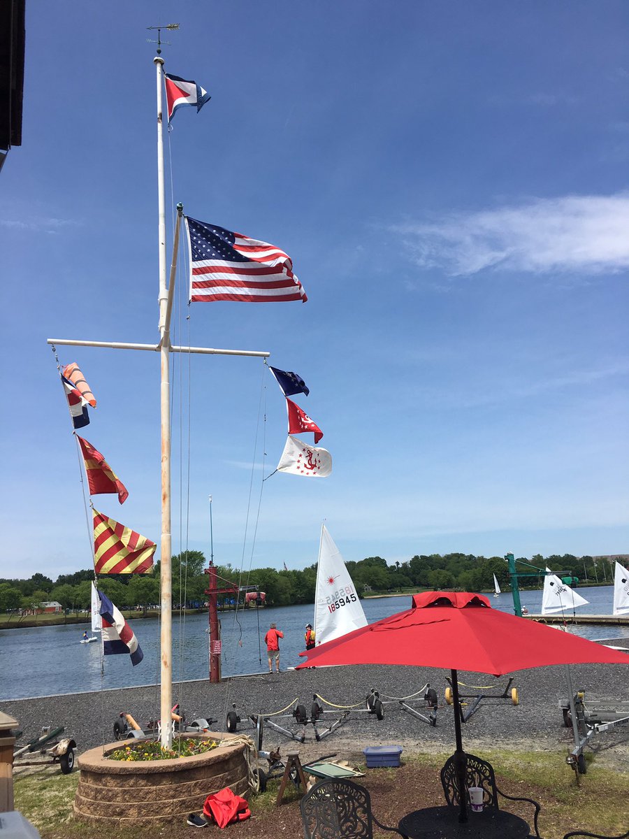 CooperRiverYC's tweet photo. Day 1 of our annual Les Greenfield #MemorialDay #Regatta is in the books! Day 2 racing starts at 11am tomorrow on Memorial Day ~ Come down to #sail or watch the #Sailing ! #laser #sunfish #gp14 #summer @VisitSJersey @collingswood @camdencountynj https://t.co/mzfL51ETTW